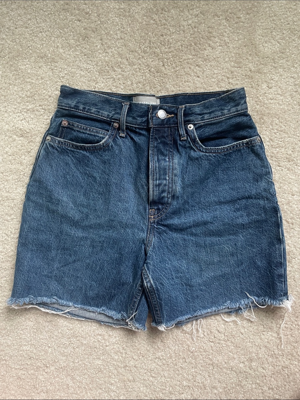 Everlane The Rigid Way High Denim Cutoff Jean Shorts